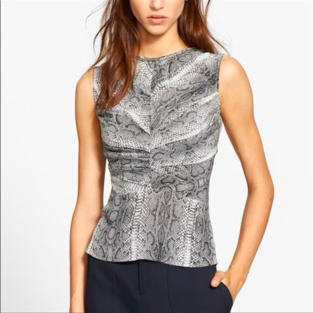 The Kooples Python Print Silk Top - image 1